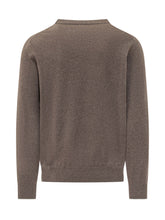 BRUNELLO CUCINELLI - Maglia Girocollo con Bordi a Coste - Marrone - LIDIASHOPPING® - Official Website