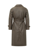 PINKO - Trench Tamerice Lungo con Cintura - Marrone - LIDIASHOPPING® - Official Website