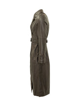 PINKO - Trench Tamerice Lungo con Cintura - Marrone - LIDIASHOPPING® - Official Website