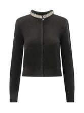 PINKO - Cardigan Colonia con Collo Decorato - Nero - LIDIASHOPPING® - Official Website
