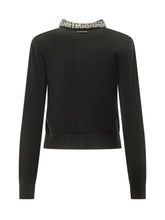 PINKO - Cardigan Colonia con Collo Decorato - Nero - LIDIASHOPPING® - Official Website
