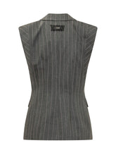 PINKO - Gilet Blazer Genista Gessato - Grigio - LIDIASHOPPING® - Official Website
