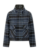 PINKO - Campanula Checked Jacket - Blue - LIDIASHOPPING® - Official Website