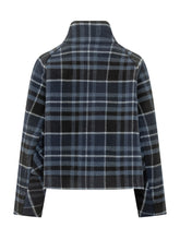 PINKO - Campanula Checked Jacket - Blue - LIDIASHOPPING® - Official Website