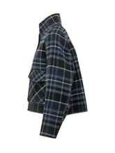 PINKO - Campanula Checked Jacket - Blue - LIDIASHOPPING® - Official Website