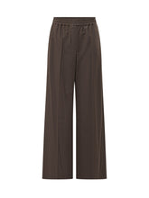BRUNELLO CUCINELLI - Pantaloni Larghi con Piega - Marrone - LIDIASHOPPING® - Official Website
