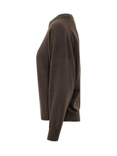 BRUNELLO CUCINELLI - Maglia Girocollo a Maniche Lunghe - Marrone - LIDIASHOPPING® - Official Website
