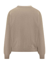BRUNELLO CUCINELLI - Maglia Girocollo a Maniche Lunghe - Beige - LIDIASHOPPING® - Official Website