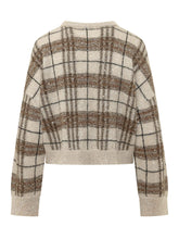BRUNELLO CUCINELLI - Maglia a Quadri - Bianco - LIDIASHOPPING® - Official Website