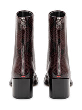 AEYDE - Stivaletto Amina con Motivo Rettile - Rosso - LIDIASHOPPING® - Official Website