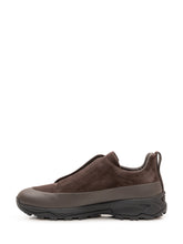 ZEGNA - Low Top Slip On Sneakers with Lug Sole - Brown - LIDIASHOPPING® - Official Website