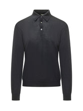 ZEGNA - Trofeo Long Sleeve Polo Shirt - Blue - LIDIASHOPPING® - Official Website
