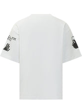 OFF-WHITE - T-shirt Swimming Logo con Motivo Frontale - Bianco - LIDIASHOPPING® - Official Website