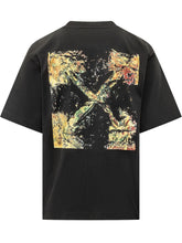 OFF-WHITE - T-shirt Spices Arrow con Motivi sul Petto - Nero - LIDIASHOPPING® - Official Website