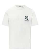 OFF-WHITE - Small Arrow T-shirt with Logo Motif - White - LIDIASHOPPING® - Official Website