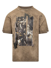 OFF-WHITE - T-shirt Inked Mercy con Stampa Grafica - Verde - LIDIASHOPPING® - Official Website
