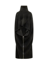 COPERNI - Cardigan Lungo con Collo Alto e Zip - Nero - LIDIASHOPPING® - Official Website