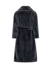 HERNO - Long Belted Coat - Blue - LIDIASHOPPING® - Official Website
