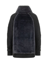 HERNO - Knitted Jacket with High Collar - Blue - LIDIASHOPPING® - Official Website
