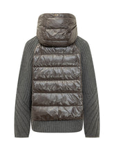 HERNO - Piumino in Maglia con Cappuccio - Grigio - LIDIASHOPPING® - Official Website