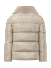 HERNO - Bomber Puffer Jacket with Wide Collar - Beige - LIDIASHOPPING® - Official Website