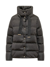 HERNO - Piumino Cappa con Nastri Decorativi - Nero - LIDIASHOPPING® - Official Website