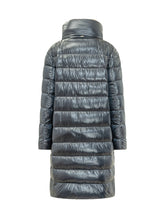 HERNO - Piumino Lungo con Collo Alto - Blu - LIDIASHOPPING® - Official Website