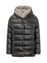 HERNO - Piumino Trapuntato con Cappuccio - Nero - LIDIASHOPPING® - Official Website