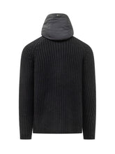 HERNO - Knit Jacket with Hood - Blue - LIDIASHOPPING® - Official Website