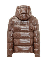 HERNO - Puffer Jacket with Hood and Zip - Brown - LIDIASHOPPING® - Official Website