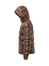 HERNO - Puffer Jacket with Hood and Zip - Brown - LIDIASHOPPING® - Official Website