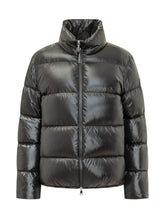 MONCLER - Abbadia Giacca Imbottita con Tasche Applicate - Nero - LIDIASHOPPING® - Official Website