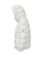 MONCLER - Maire Puffer Jacket with Hood - White - LIDIASHOPPING® - Official Website