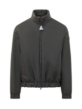 MONCLER - Giacca Luserna con Collo Alto - Nero - LIDIASHOPPING® - Official Website