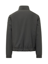 MONCLER - Giacca Luserna con Collo Alto - Nero - LIDIASHOPPING® - Official Website