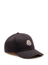 MONCLER - Cappello Baseball con Logo - Nero - LIDIASHOPPING® - Official Website