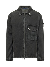 STONE ISLAND - Overshirt con Tasca a Patta - Nero - LIDIASHOPPING® - Official Website