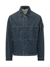 STONE ISLAND - Hooded Outerwear with Buttons - Blue - LIDIASHOPPING® - Official Website