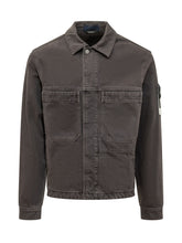 STONE ISLAND - Giacca Corta con Tasche Frontali - Marrone - LIDIASHOPPING® - Official Website