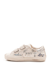GOLDEN GOOSE KIDS - Old School Sneaker con Doppio Strap - Bianco - LIDIASHOPPING® - Official Website