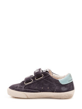 GOLDEN GOOSE KIDS - Old School Sneaker con Doppio Strap - Blu - LIDIASHOPPING® - Official Website