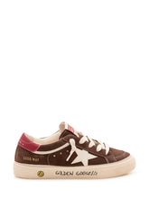 GOLDEN GOOSE KIDS - May Sneaker - Marrone - LIDIASHOPPING® - Official Website