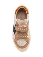 GOLDEN GOOSE KIDS - May School Sneaker con Doppio Strap - Bianco - LIDIASHOPPING® - Official Website