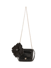 PINKO - Pochette Flower con Strass - Nero - LIDIASHOPPING® - Official Website