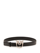 PINKO - Low Love Berry Belt with Figurative Buckle - Black - LIDIASHOPPING® - Official Website