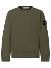 STONE ISLAND KIDS - Felpa Girocollo - Verde - LIDIASHOPPING® - Official Website