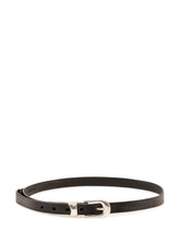 OUR LEGACY - Cintura Sottile con Fibbia ad Ardiglione - Nero - LIDIASHOPPING® - Official Website