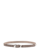 OUR LEGACY - Slim Belt with Rounded Buckle - Grey - LIDIASHOPPING® - Official Website