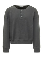 OUR LEGACY - Ballon Sweatshirt with Button Placket - Black - LIDIASHOPPING® - Official Website