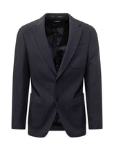 BOSS - Blazer Monopetto con Tasche Applicate - Blu - LIDIASHOPPING® - Official Website